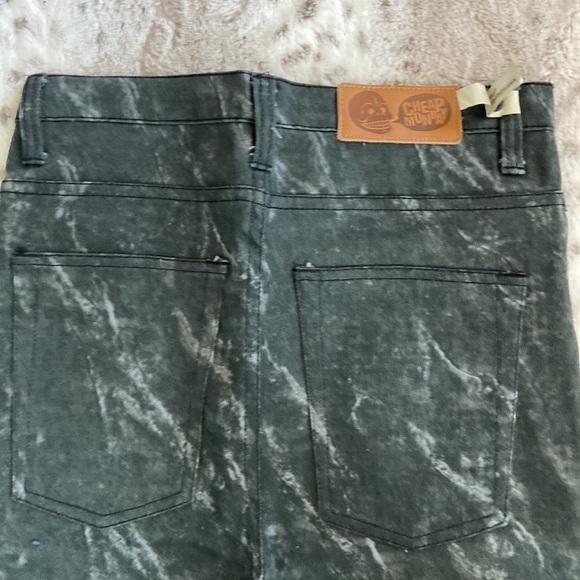 NWT! Urban Outfitters Cheap Monday Skyscraper jeans size 30 skeleton goth fall - Picture 8 of 17
